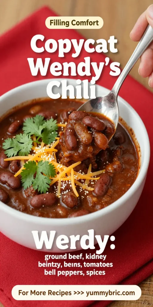 Copycat Wendy's Chili