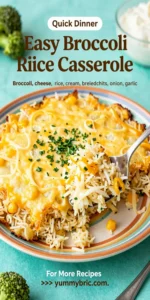 Easy Broccoli Cheese Rice Casserole