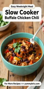 Slow Cooker Buffalo Chicken Chili