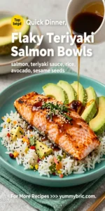 Flaky Teriyaki Salmon Bowls