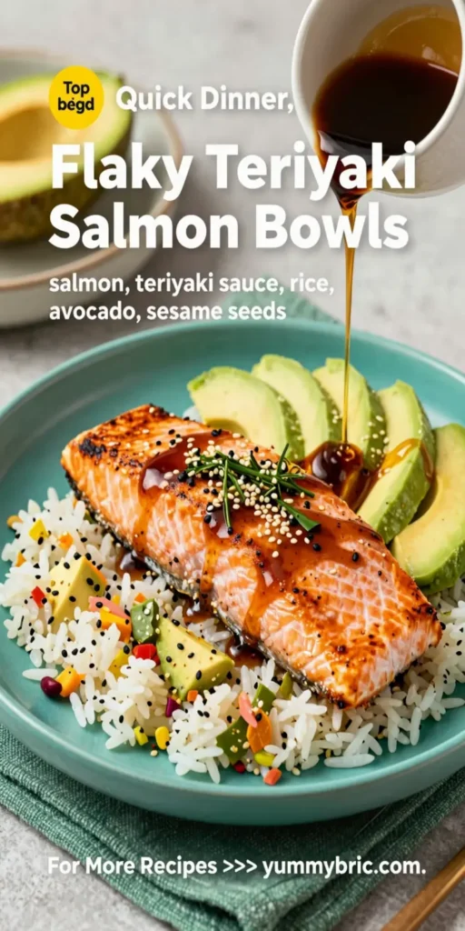Flaky Teriyaki Salmon Bowls