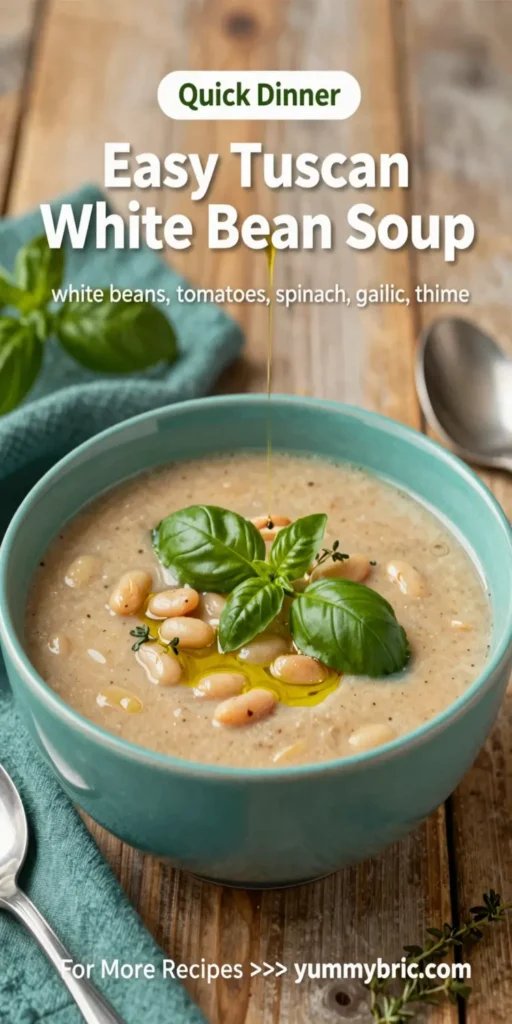 Easy Tuscan White Bean Soup