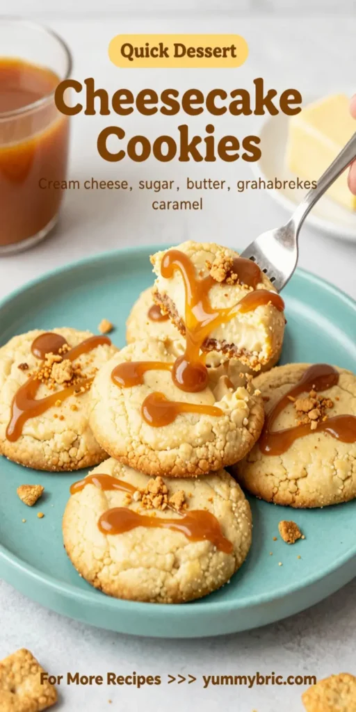 Caramel Cheesecake Cookies