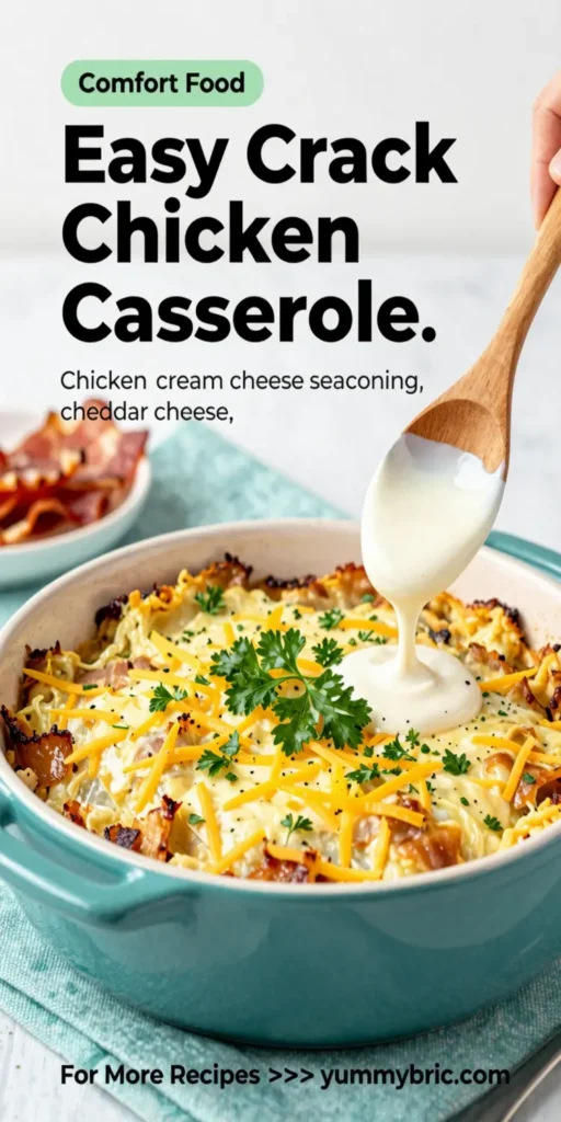 Easy Crack Chicken Casserole