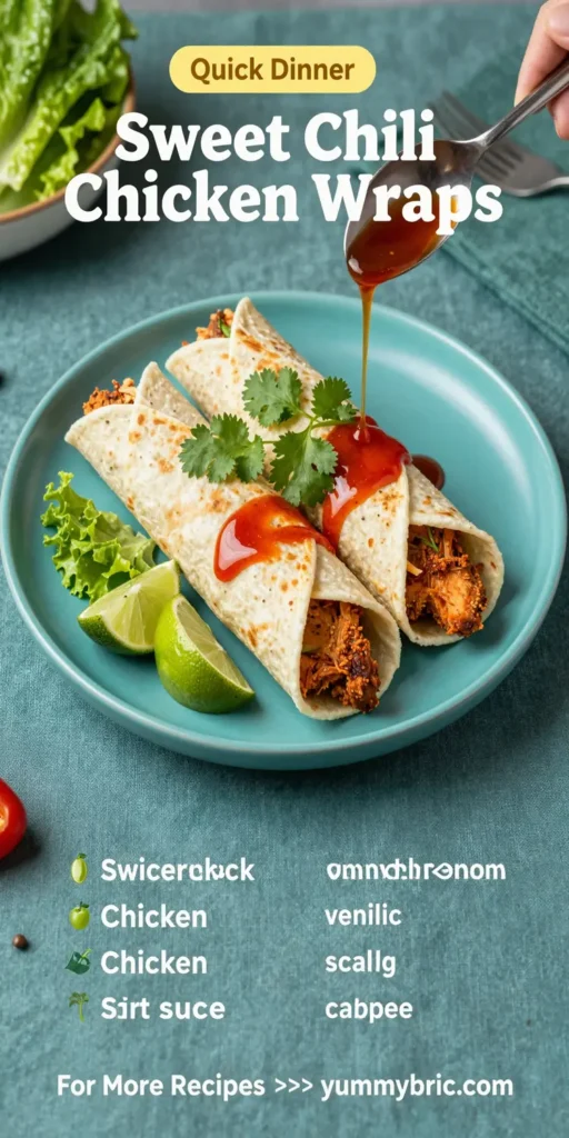 Sweet Chili Chicken Wraps