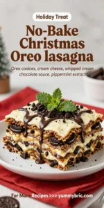 No-Bake Christmas Oreo Lasagna