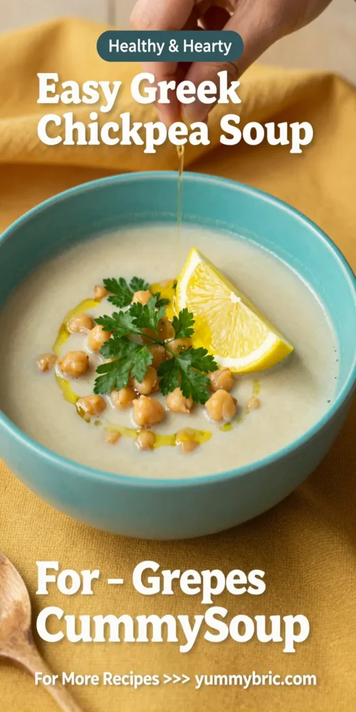 Easy Greek Chickpea Soup (Revithia)
