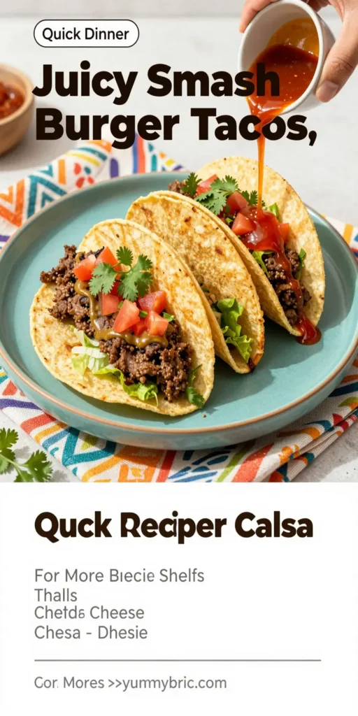 Juicy Smash Burger Tacos