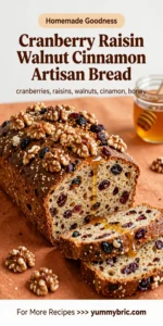 Cranberry Raisin Walnut Cinnamon Artisan Bread