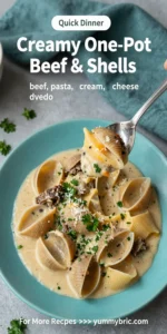Creamy One-Pot Beef & Shells