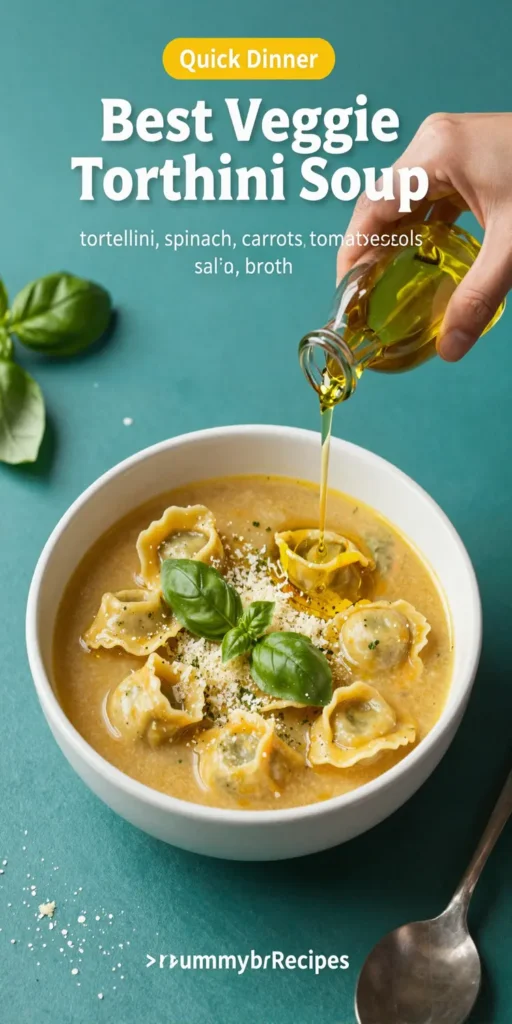 Best Veggie Tortellini Soup