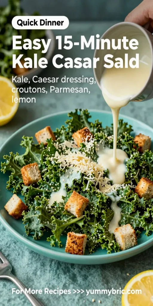 Easy 15-Minute Kale Caesar Salad