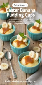 Easter Banana Pudding Cups
