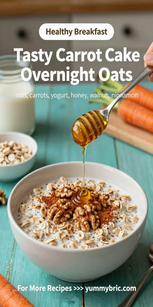 Tasty Carrot Cake Overnight Oats
