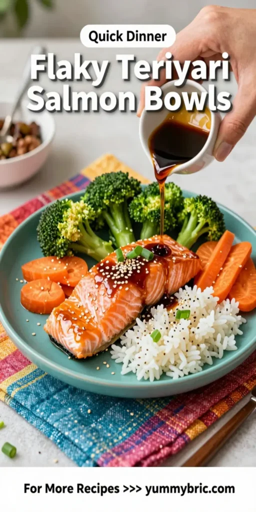 Flaky Teriyaki Salmon Bowls