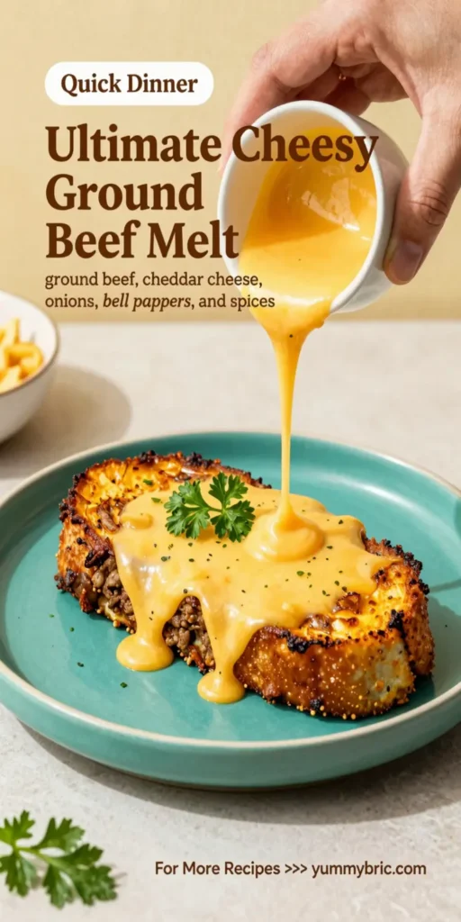 Ultimate Cheesy Ground Beef Melt