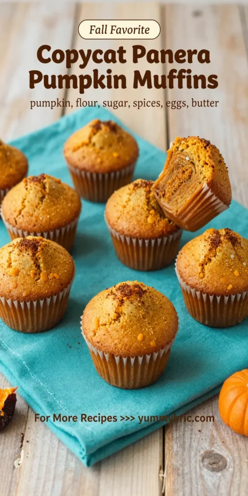 Copycat Panera Pumpkin Muffins