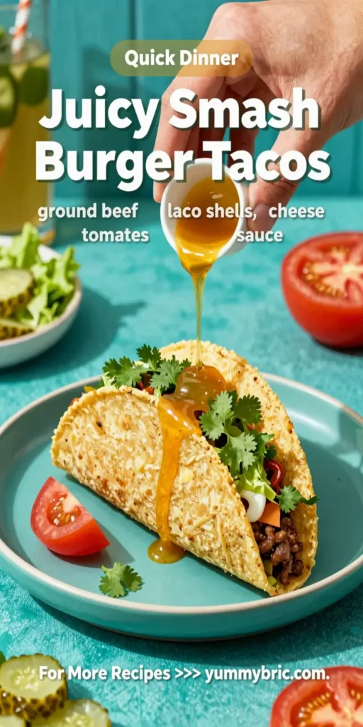 Juicy Smash Burger Tacos
