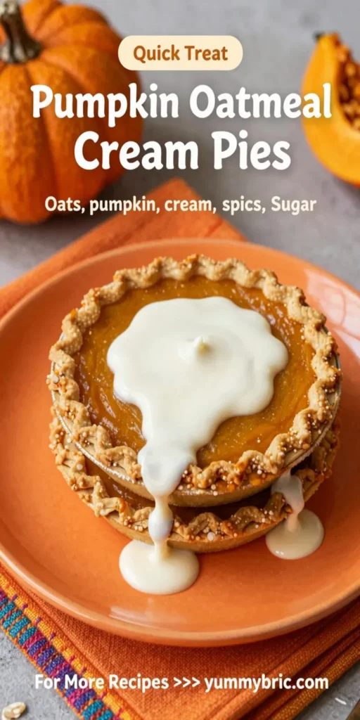 Pumpkin Oatmeal Cream Pies