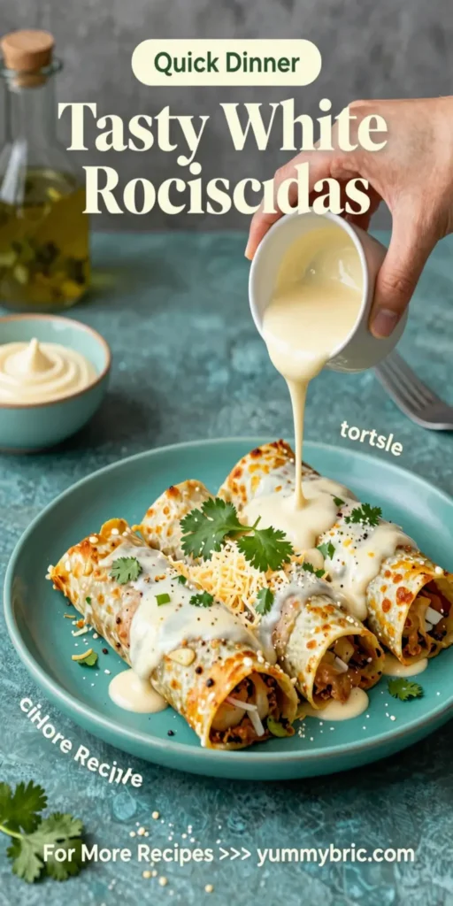 Tasty White Rotisserie Chicken Enchiladas