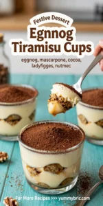 Eggnog Tiramisu Cups