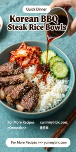Korean BBQ Steak Rice Bowls