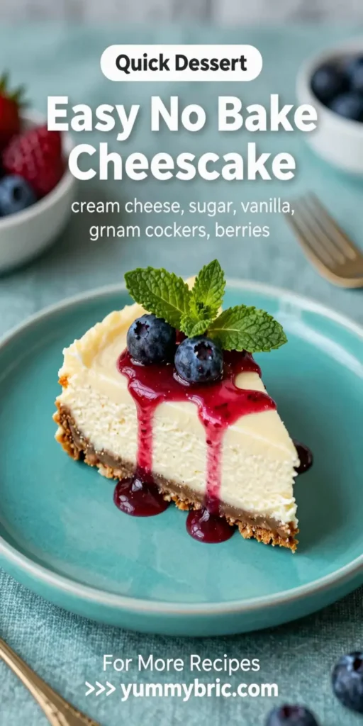 Easy No Bake Cheesecake