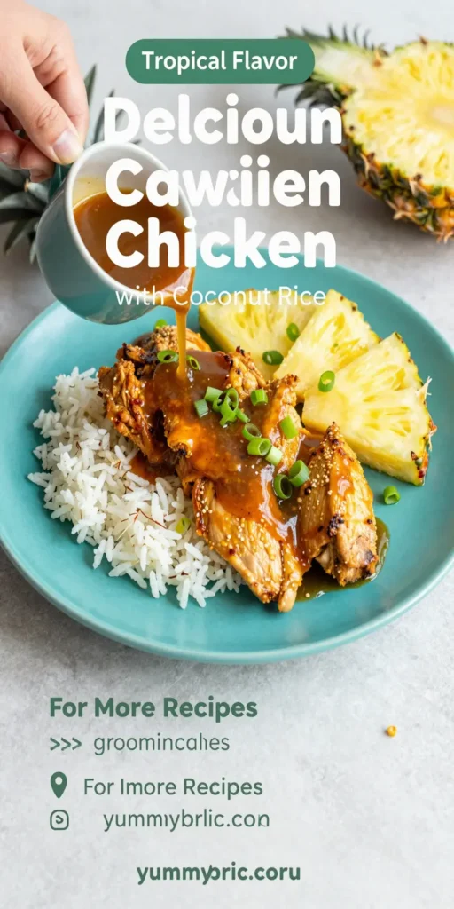 Delicious Hawaiian Chicken with Coconut Rice