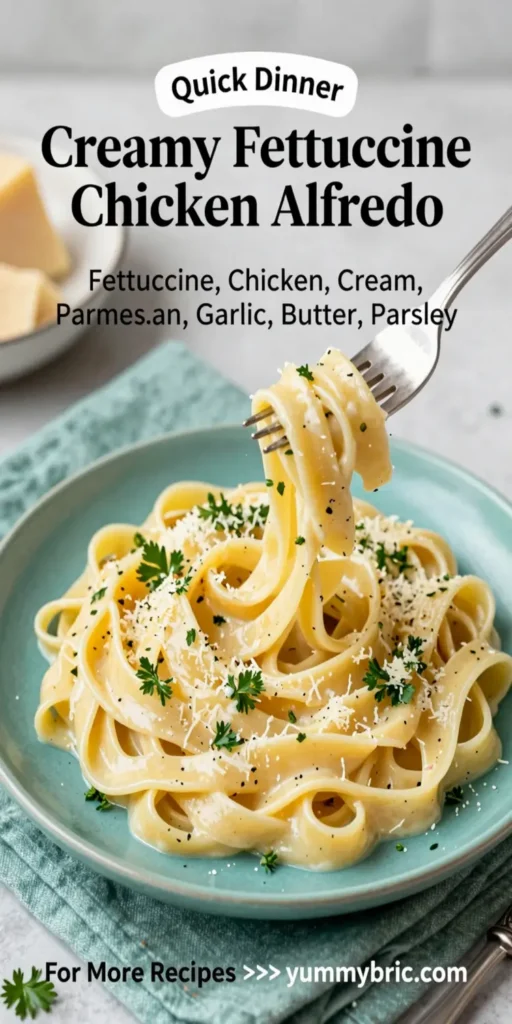 Creamy Fettuccine Chicken Alfredo