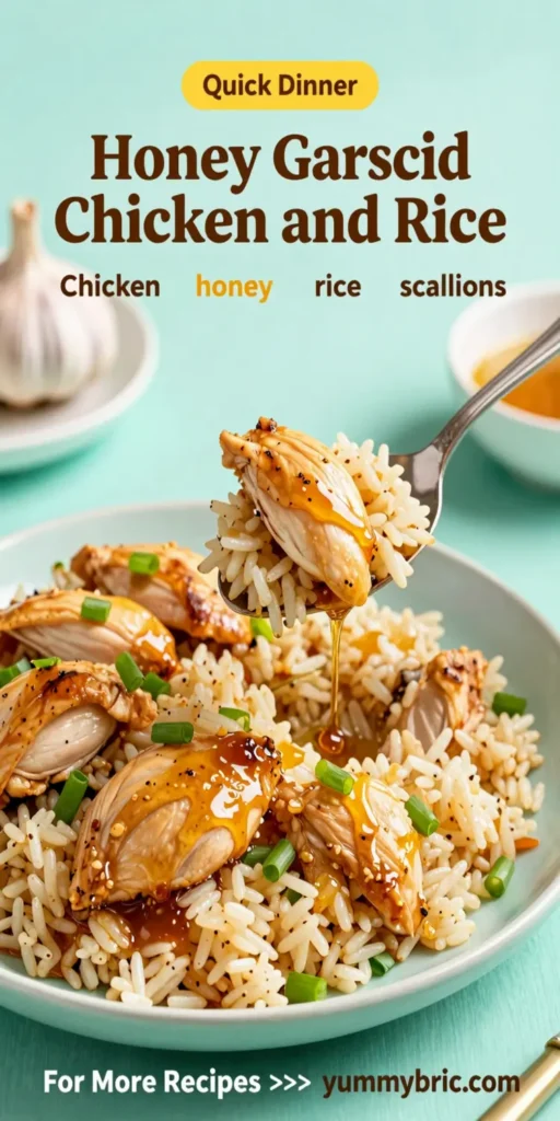 Honey Garlic Chicken and Rice
