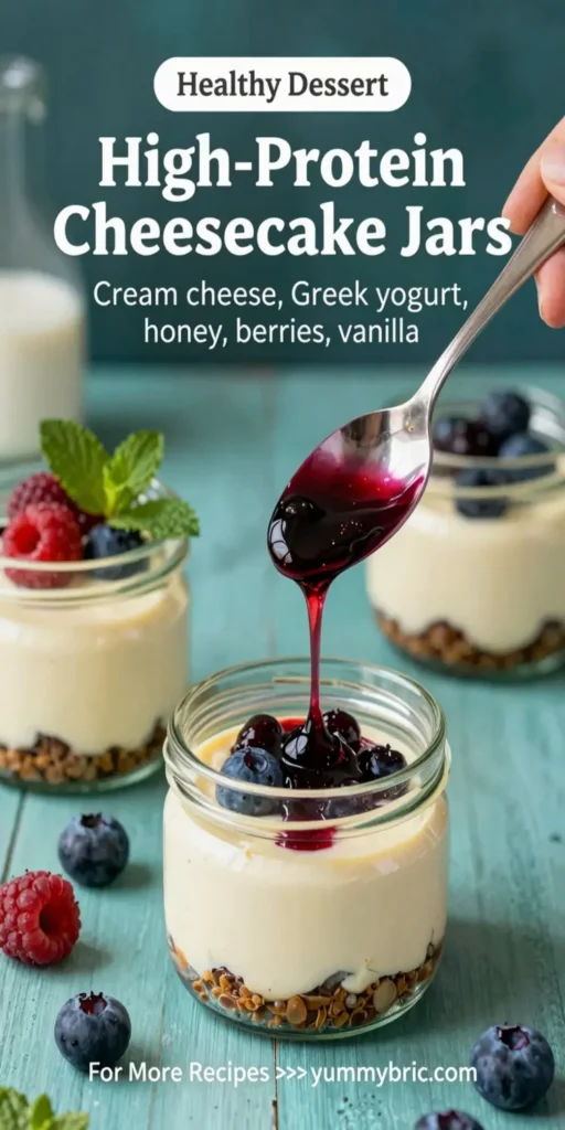 High-Protein Cheesecake Jars
