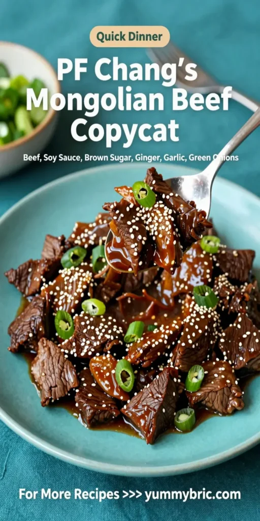 PF Chang's Mongolian Beef Copycat
