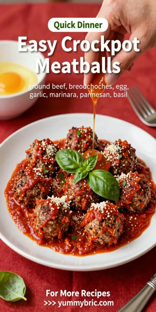 Easy Crockpot Meatballs