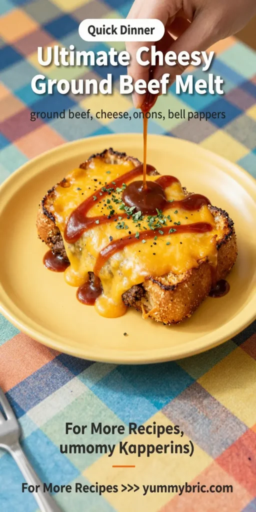 Ultimate Cheesy Ground Beef Melt
