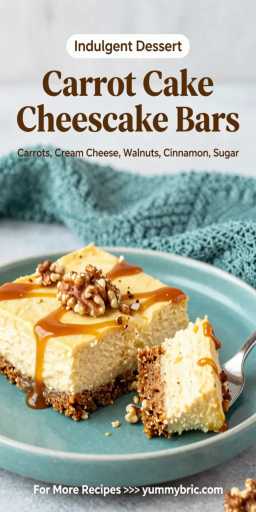 Carrot Cake Cheesecake Bars