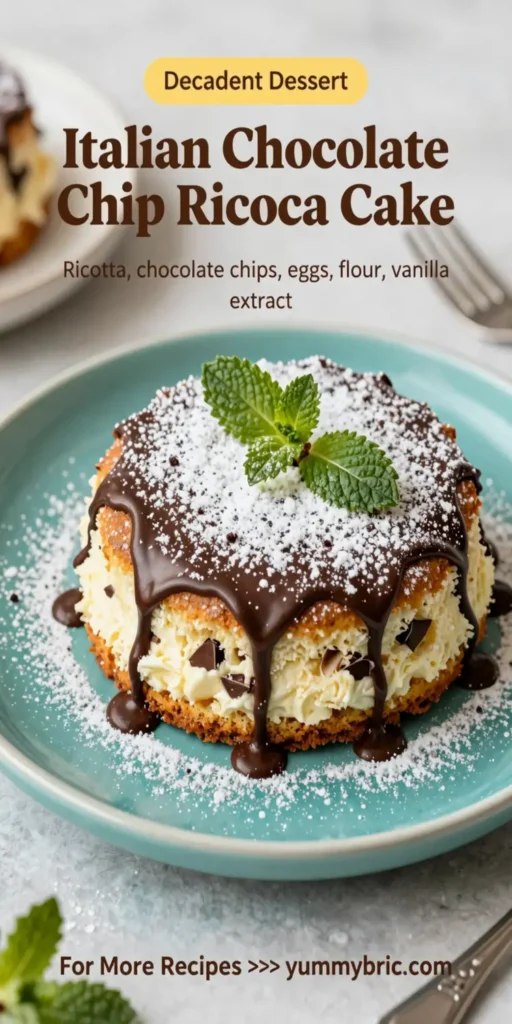 Italian Chocolate Chip Ricotta Cake