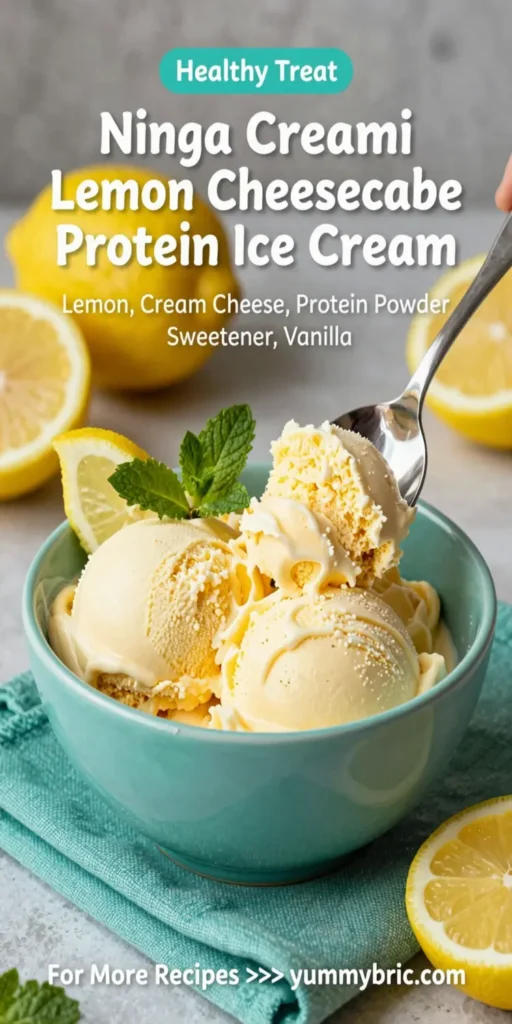 Ninja Creami Lemon Cheesecake Protein Ice Cream