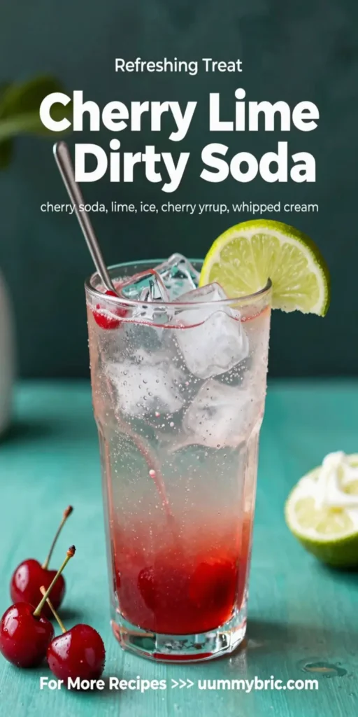 Cherry Lime Frost Dirty Soda
