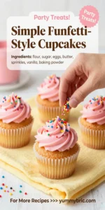Simple Funfetti-Style Cupcakes