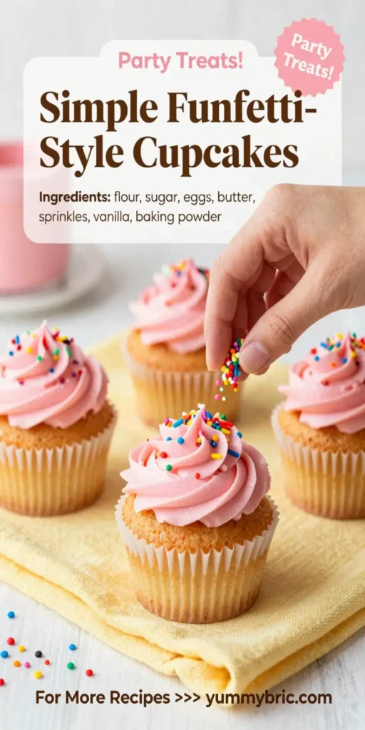 Simple Funfetti-Style Cupcakes