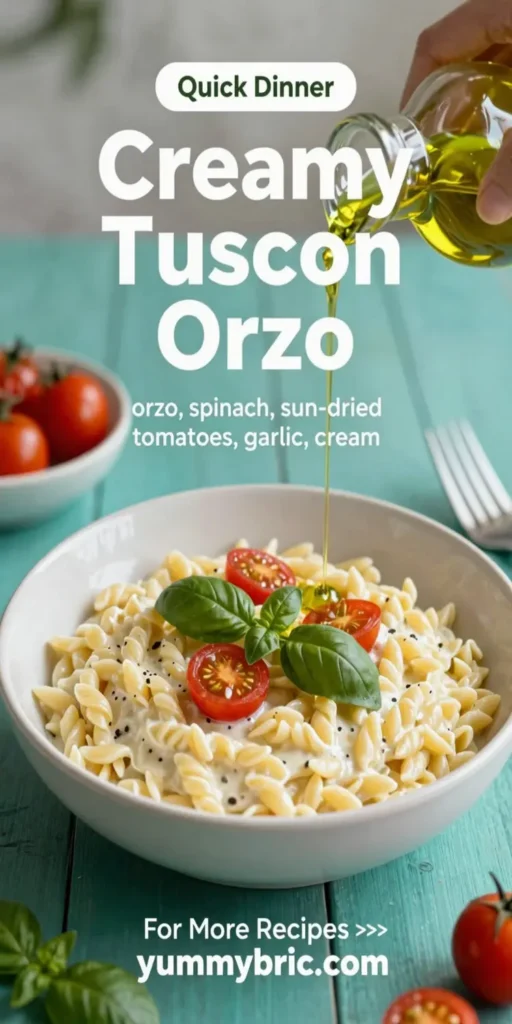 Creamy Tuscan Orzo