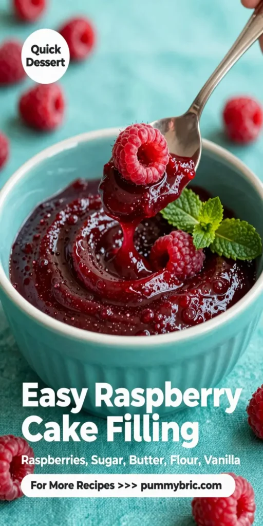 Easy Raspberry Cake Filling