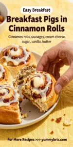 Breakfast Pigs in Cinnamon Rolls