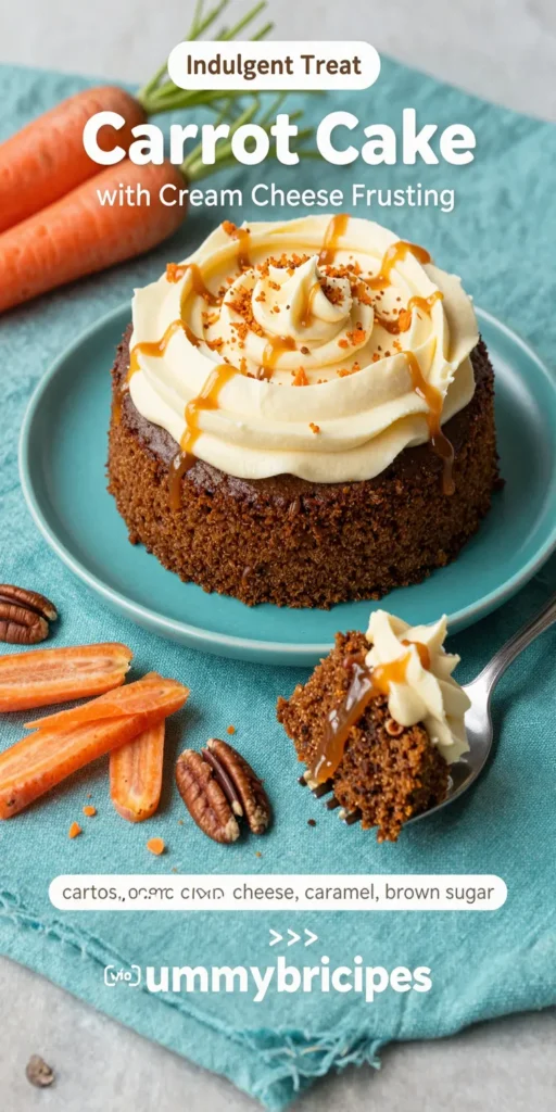 Salted Caramel Carrot Cake with Cream Cheese Frosting