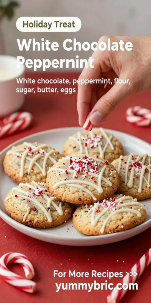 White Chocolate Peppermint Cookies