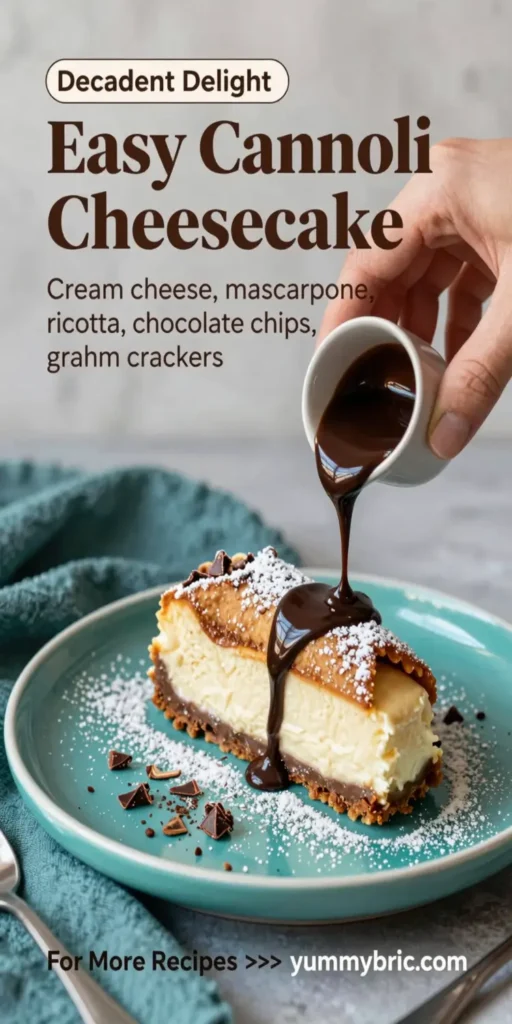 Easy Cannoli Cheesecake
