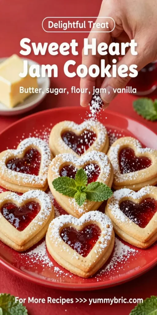 Sweet Heart Jam Cookies