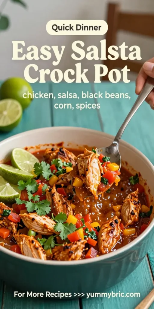 Easy Salsa Chicken Crock Pot