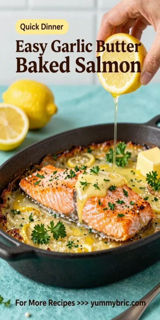 Easy Garlic Butter Baked Salmon