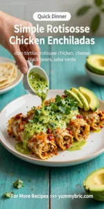 Simple Rotisserie Chicken Enchiladas